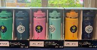 Thermoflask Leakproof Straw Bottle, 16 Fl Oz, Glow In The Dark Bumper, Set Of 2